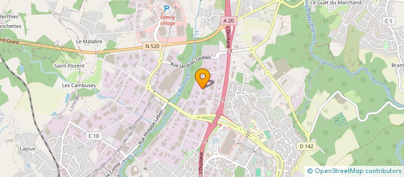 localisation de l'entreprise LA RELIURE FRANCAISE à LIMOGES