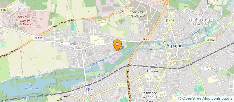 localisation de l'entreprise LA REMARDE  OLLAINVILLE