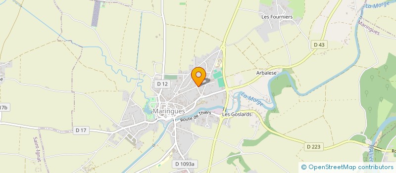 localisation de l'entreprise LA REMORQUE M  MARINGUES