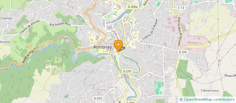 localisation de l'entreprise LA RENA : RESILIERE EN NORD ARDECHE à ANNONAY