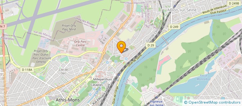 localisation de l'entreprise LA RENAISSANCE  ATHIS-MONS
