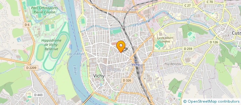 localisation de l'entreprise LA RENAISSANCE' à VICHY