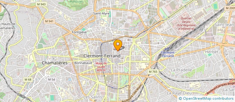 localisation de l'entreprise LA RENAISSANCE  CLERMONT-FERRAND