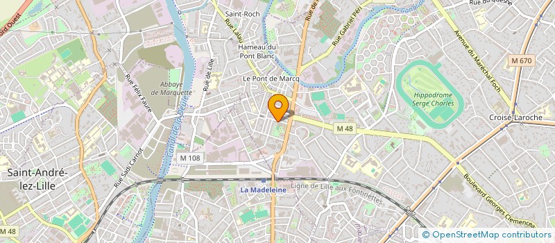 localisation de l'entreprise LA RENAISSANCE à MARCQ-EN-BARŒUL