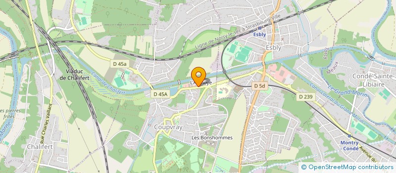 localisation de l'entreprise LA RENAISSANCE  COUPVRAY