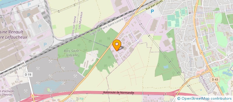 localisation de l'entreprise LA RENAISSANCE à LES MUREAUX