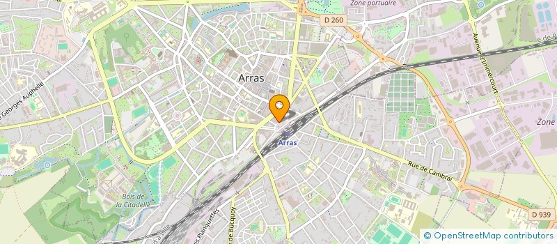 localisation de l'entreprise LA RENAISSANCE à ARRAS