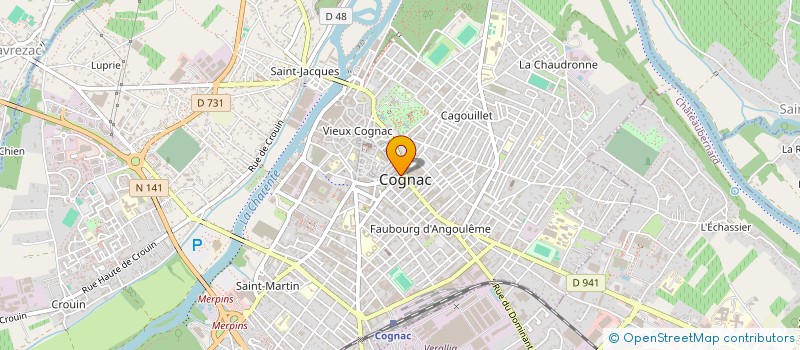 localisation de l'entreprise LA RENAISSANCE à COGNAC