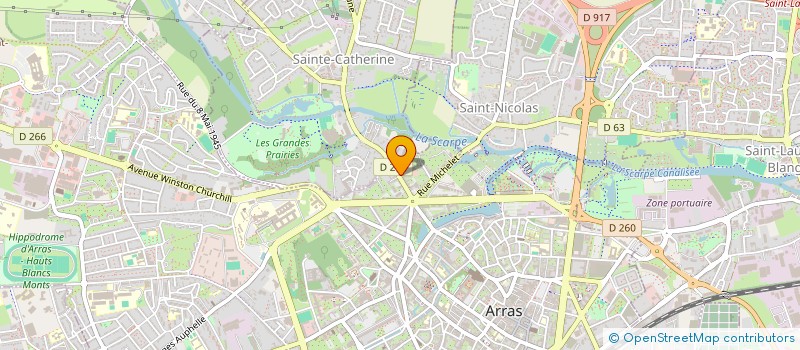 localisation de l'entreprise LA RENAISSANCE à ARRAS