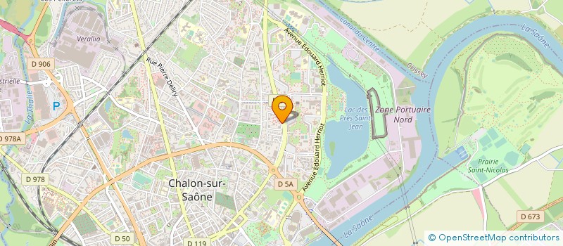 localisation de l'entreprise LA RENAISSANCE à CHALON-SUR-SAONE