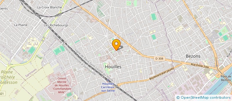 localisation de l'entreprise LA RENAISSANCE  HOUILLES