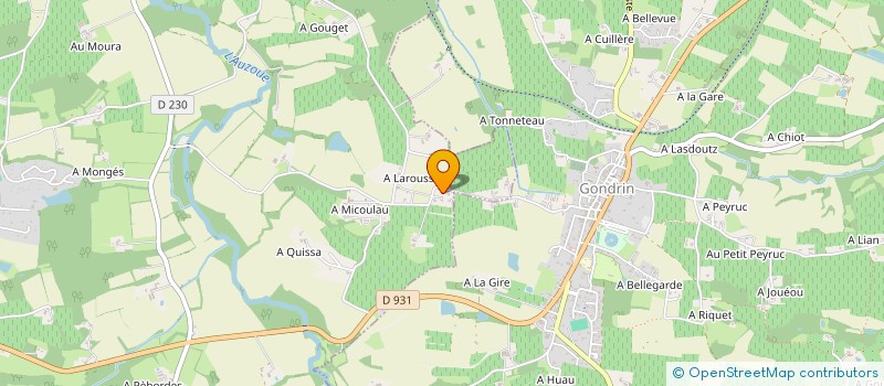 localisation de l'entreprise LA RENAISSANCE à GONDRIN