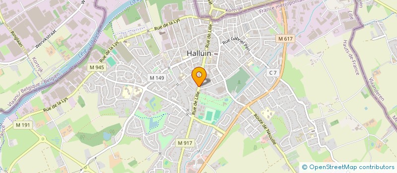 localisation de l'entreprise LA RENAISSANCE à HALLUIN