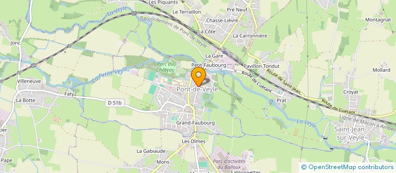 localisation de l'entreprise LA RENAISSANCE à PONT-DE-VEYLE