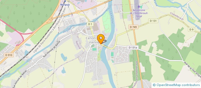 localisation de l'entreprise LA RENAISSANCE  CENON-SUR-VIENNE