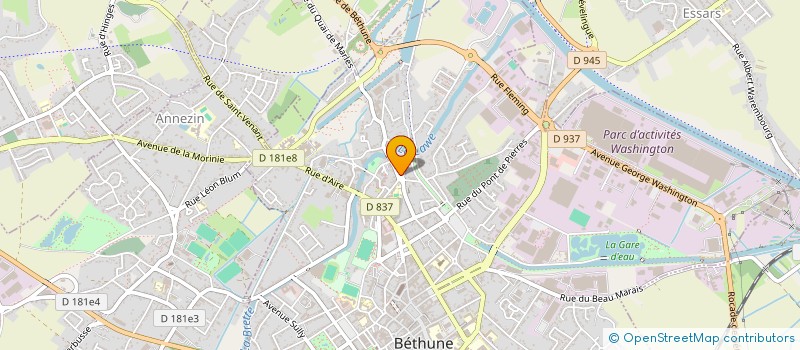localisation de l'entreprise LA RENAISSANCE DE CATORIVE à BETHUNE