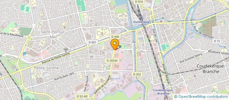 localisation de l'entreprise LA RENAISSANCE MARDYCKOISE à DUNKERQUE