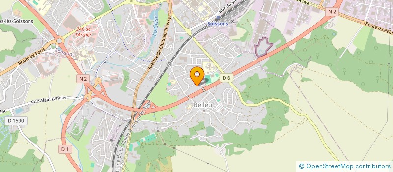 localisation de l'entreprise LA RENAISSANCE02  BUZANCY