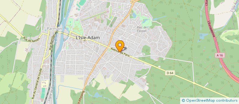 localisation de l'entreprise LA RENARDE SARL  L'ISLE-ADAM