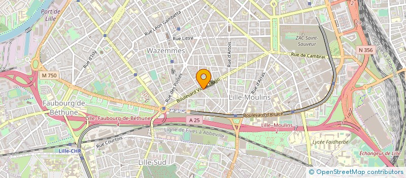 localisation de l'entreprise LA RENARDIERE à LILLE