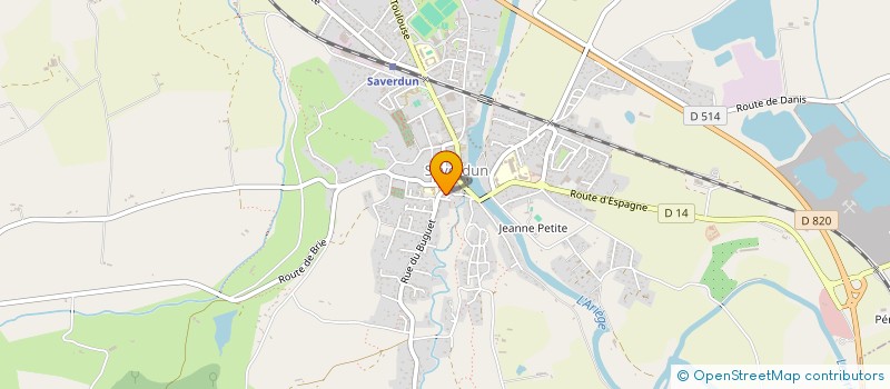 localisation de l'entreprise LA RENARDIERE à SAVERDUN