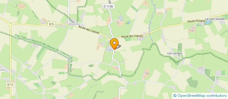 localisation de l'entreprise LA RENARDIERE  ISIGNY-SUR-MER