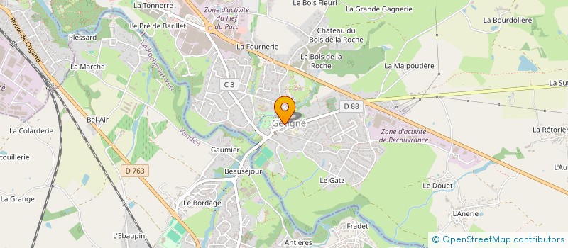 localisation de l'entreprise LA RENARDIERE  GETIGNE