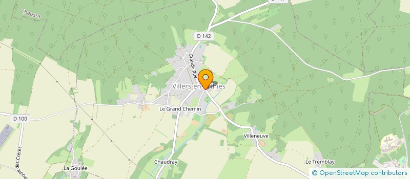 localisation de l'entreprise LA RENARDIERE  VILLERS-EN-ARTHIES