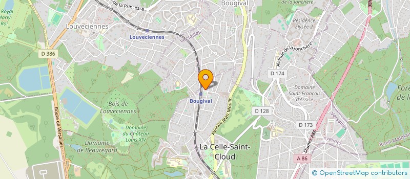 localisation de l'entreprise LA RENARDIERE  LA CELLE-SAINT-CLOUD