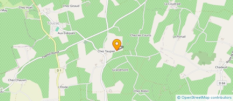 localisation de l'entreprise LA RENARDIERE à BELLEVIGNE