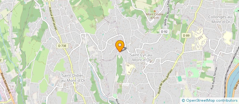 localisation de l'entreprise LA RENARDIERE  SAINT CYR AU MONT D'OR