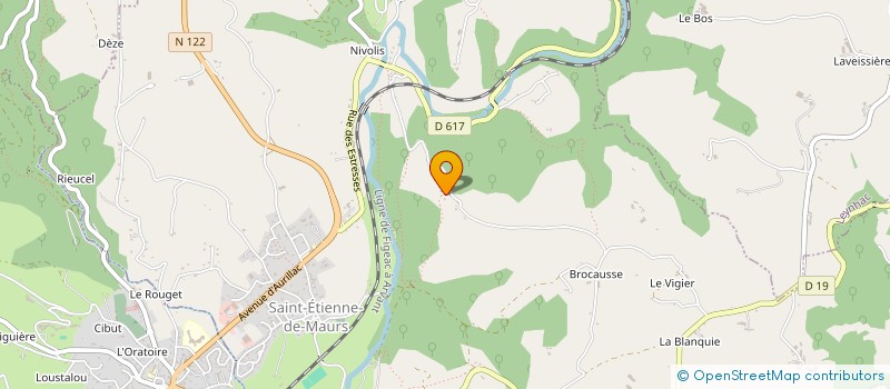 localisation de l'entreprise LA RENARDIERE à SAINT-ETIENNE-DE-MAURS