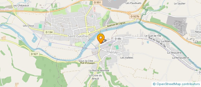 localisation de l'entreprise LA RENAUDERIE à SAINT-GAULTIER