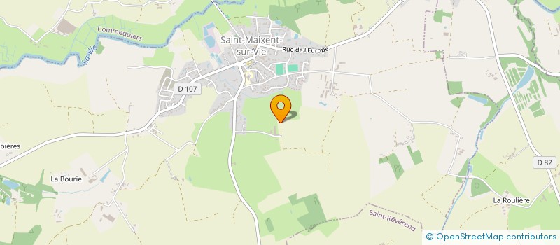 localisation de l'entreprise LA RENAUDIERE à SAINT-MAIXENT-SUR-VIE