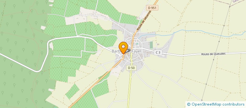 localisation de l'entreprise LA RENAUDIERE  BARBONNE-FAYEL