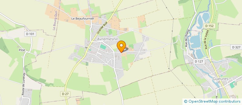 localisation de l'entreprise LA RENAUDIERE  AVREMESNIL