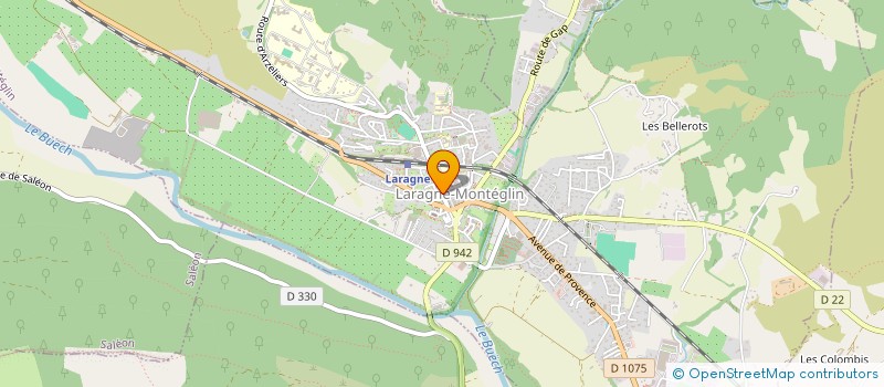 localisation de l'entreprise LA RENCONTRE  LARAGNE-MONTEGLIN