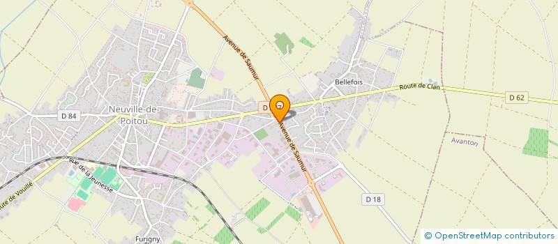 localisation de l'entreprise LA RENCONTRE  NEUVILLE-DE-POITOU