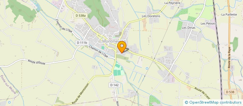 localisation de l'entreprise LA RENCONTRE  MONTMEYRAN