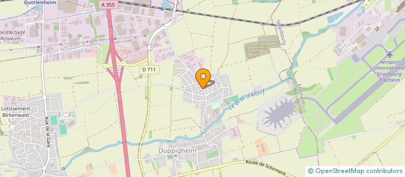 localisation de l'entreprise LA RENCONTRE  DORLISHEIM