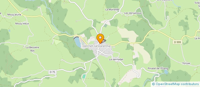 localisation de l'entreprise LA RENCONTRE  LE VERNET-CHAMEANE