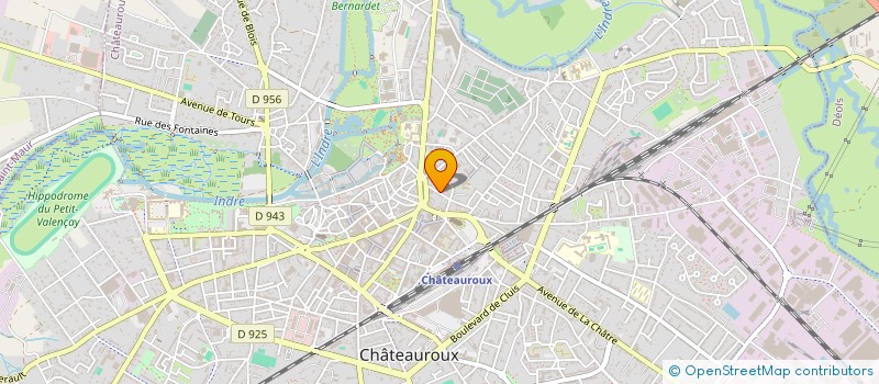 localisation de l'entreprise LA RENE-CLAUDE  CHATEAUROUX