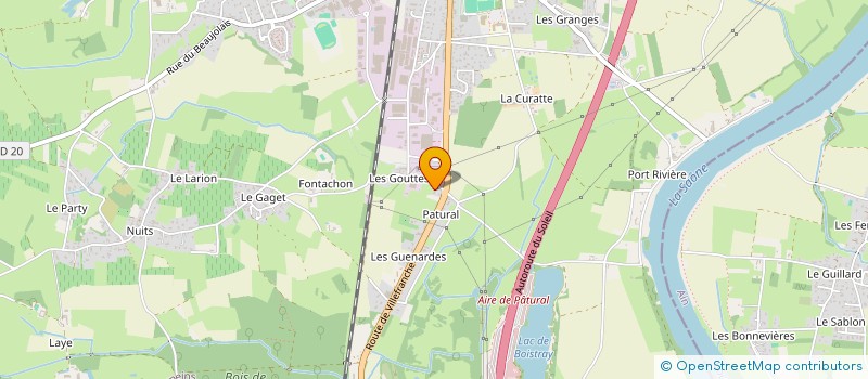 localisation de l'entreprise LA RENEIMOISE HOTELIERE SARL à SAINT-GEORGES-DE-RENEINS