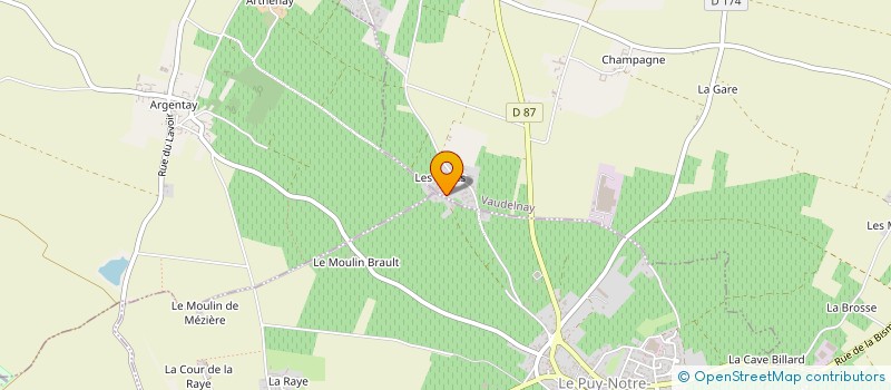 localisation de l'entreprise LA RENIERE  LE PUY-NOTRE-DAME