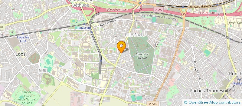 localisation de l'entreprise LA RENOMMEE à LILLE
