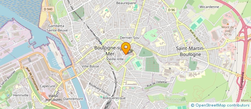 localisation de l'entreprise LA RENOVATION DE A A Z à BOULOGNE-SUR-MER