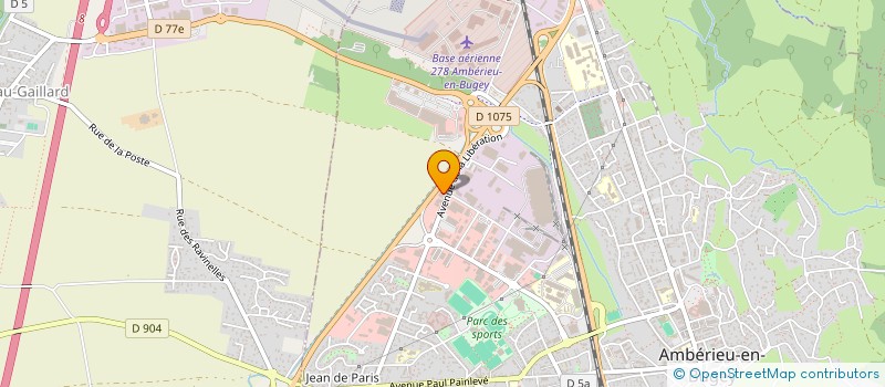 localisation de l'entreprise LA RENOVERIE à AMBERIEU-EN-BUGEY