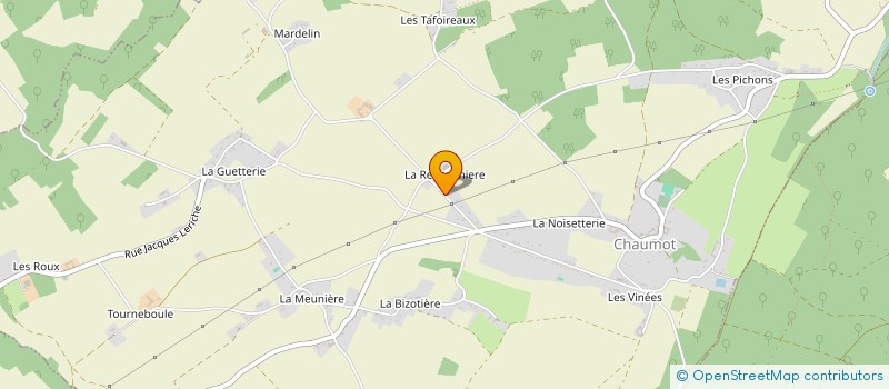 localisation de l'entreprise LA RENSONNIERE à CHAUMOT