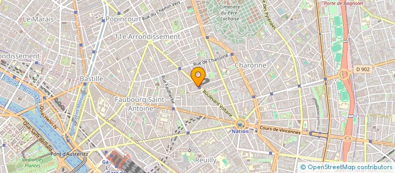 localisation de l'entreprise LA REPARTITION CAISS INTERPR RETRAIT CAD à PARIS