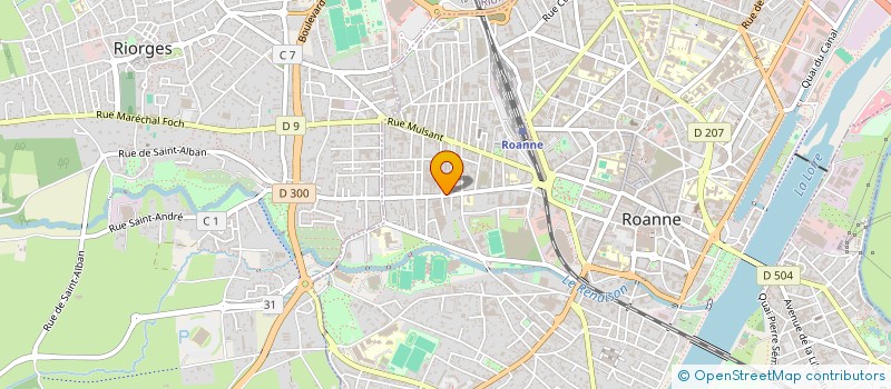 localisation de l'entreprise LA REPASSERIE à ROANNE